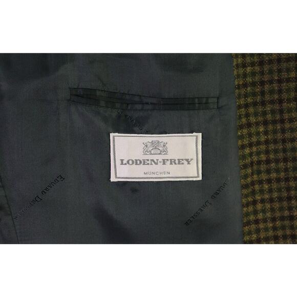 Eduard Dressler Green/Brown Knit Check 100% Cashmere by Zegna 3Btn Sportcoat 44R - Picture 8 of 11